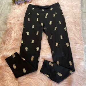 Beyond Yoga Sportflex Pineapple Silver Metallic High Waisted Leggings XS